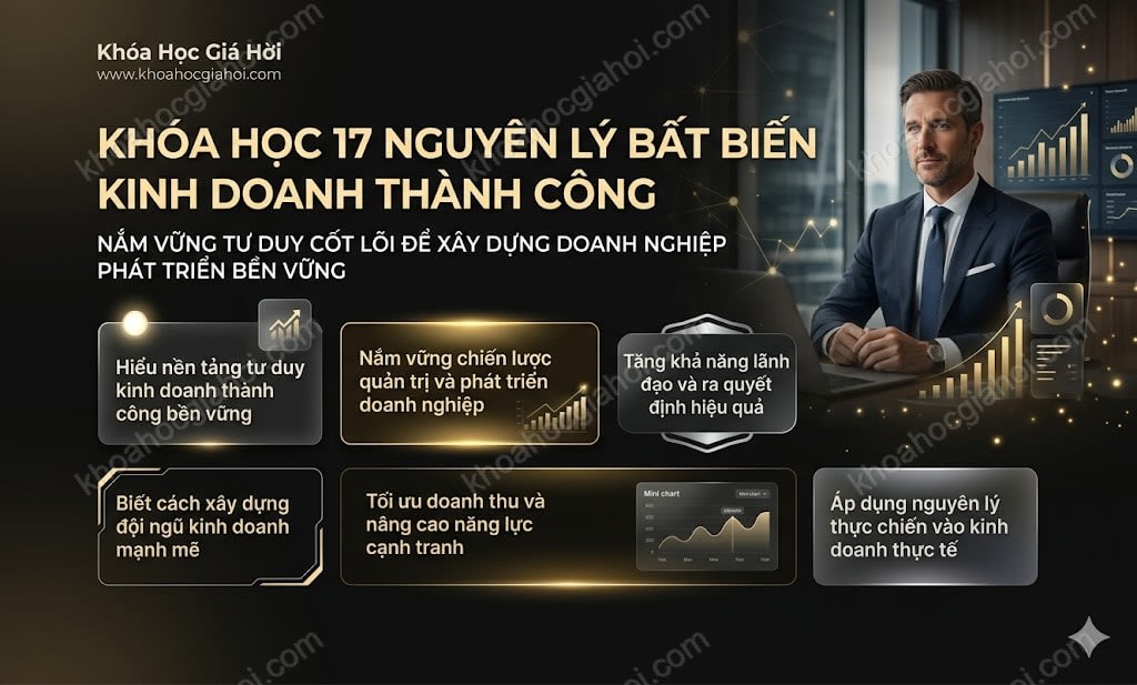 Khóa Học 17 Nguyên Lý Bất Biến Kinh Doanh Thành Công