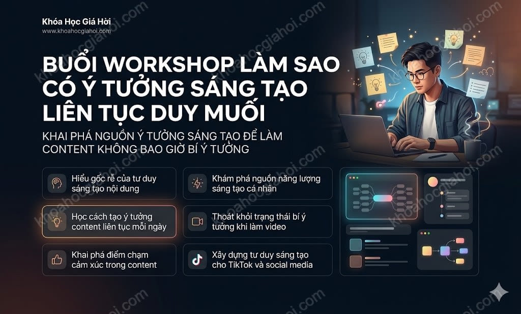 Buổi Workshop “Làm Sao Có Ý Tưởng Sáng Tạo Liên Tục” Duy Muối