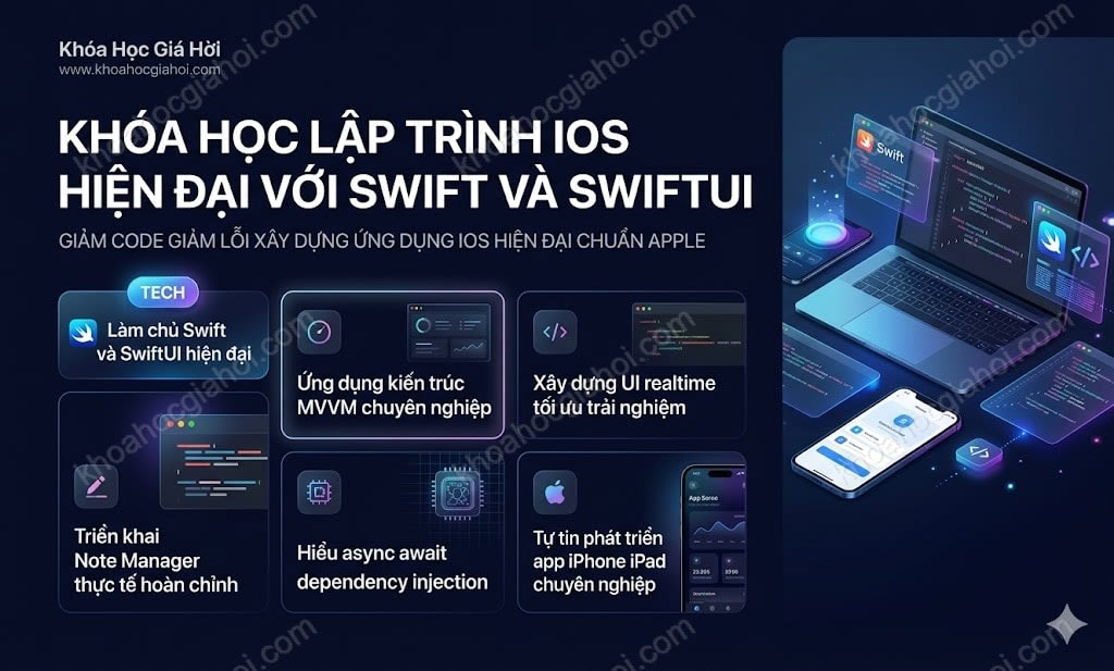 Khóa Học Lập Trình IOS Hiện Đại Với Swift Và SwiftUI