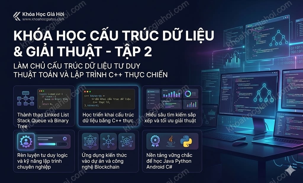 Khóa Học Cấu Trúc Dữ Liệu & Giải Thuật - Tập 2