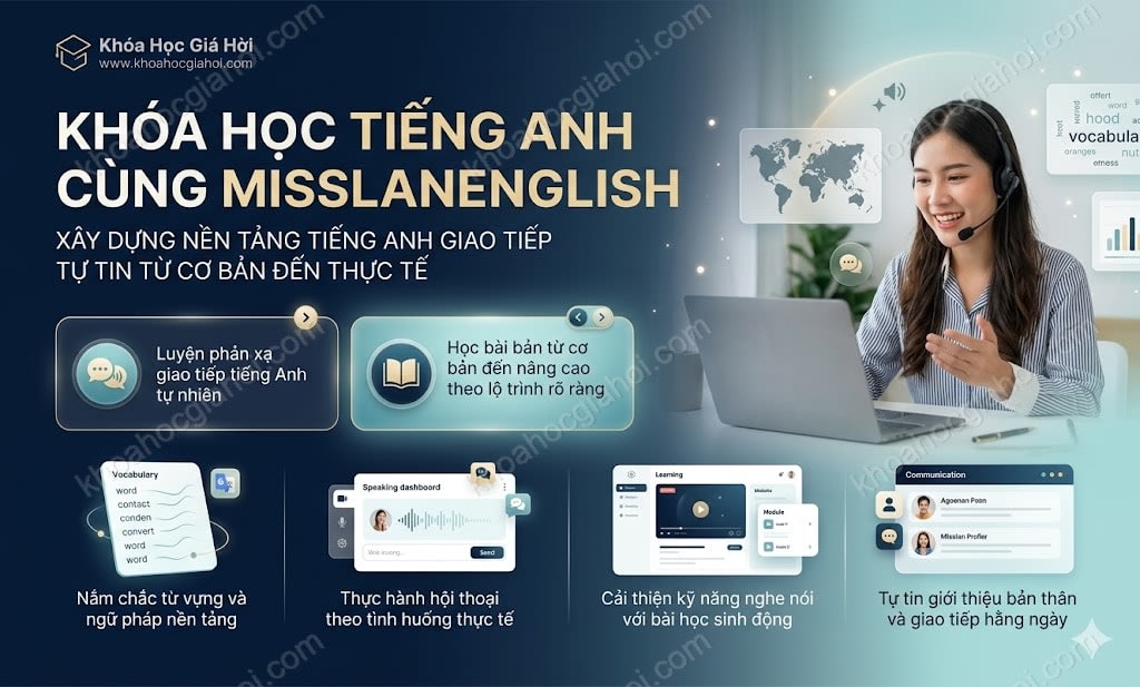 Khóa Học Tiếng Anh Cùng Misslanenglish