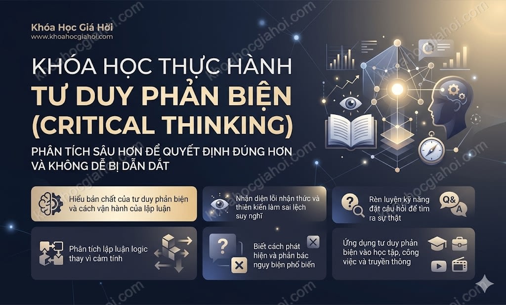 Khóa Học Thực Hành Tư Duy Phản Biện (Critical Thinking)