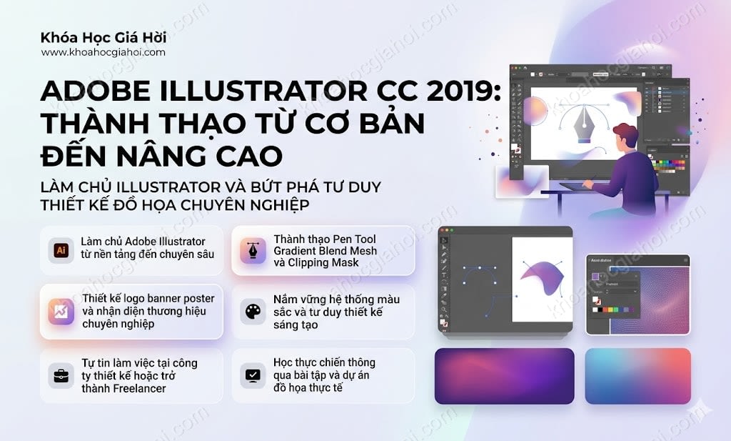 Khóa Học Adobe Illustrator Cc 2019 - Thành Thạo Từ Cơ Bản Đến Nâng Cao