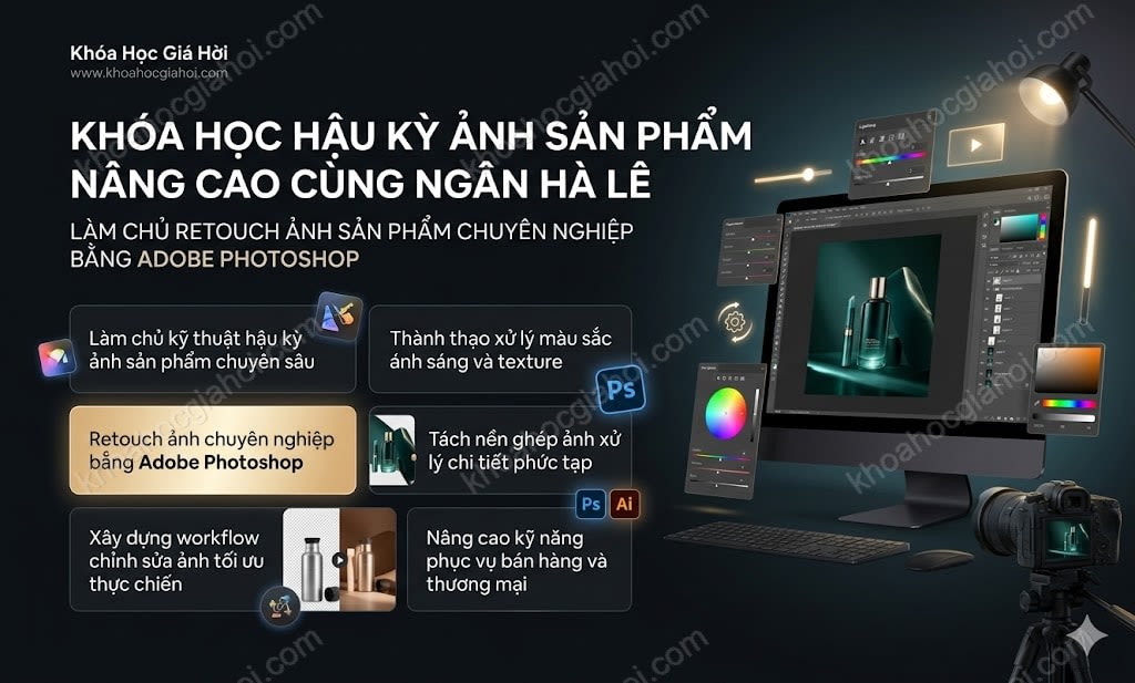 Khóa Học Hậu Kỳ Ảnh Sản Phẩm Nâng Cao Cùng Ngân Hà Lê