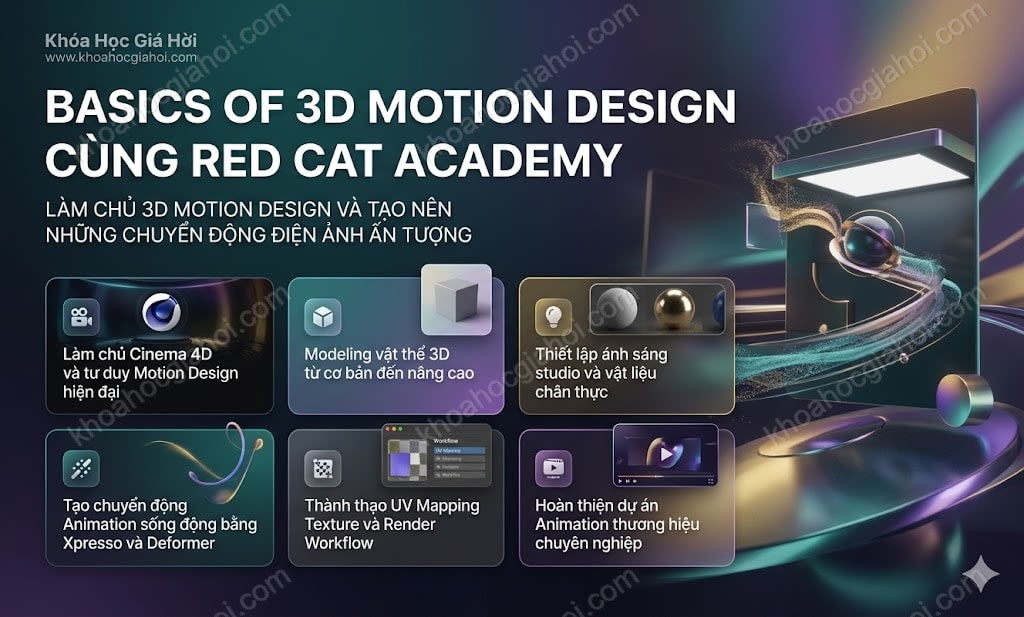 Khóa Học Basics Of 3D Motion Design Cùng Red Cat Academy