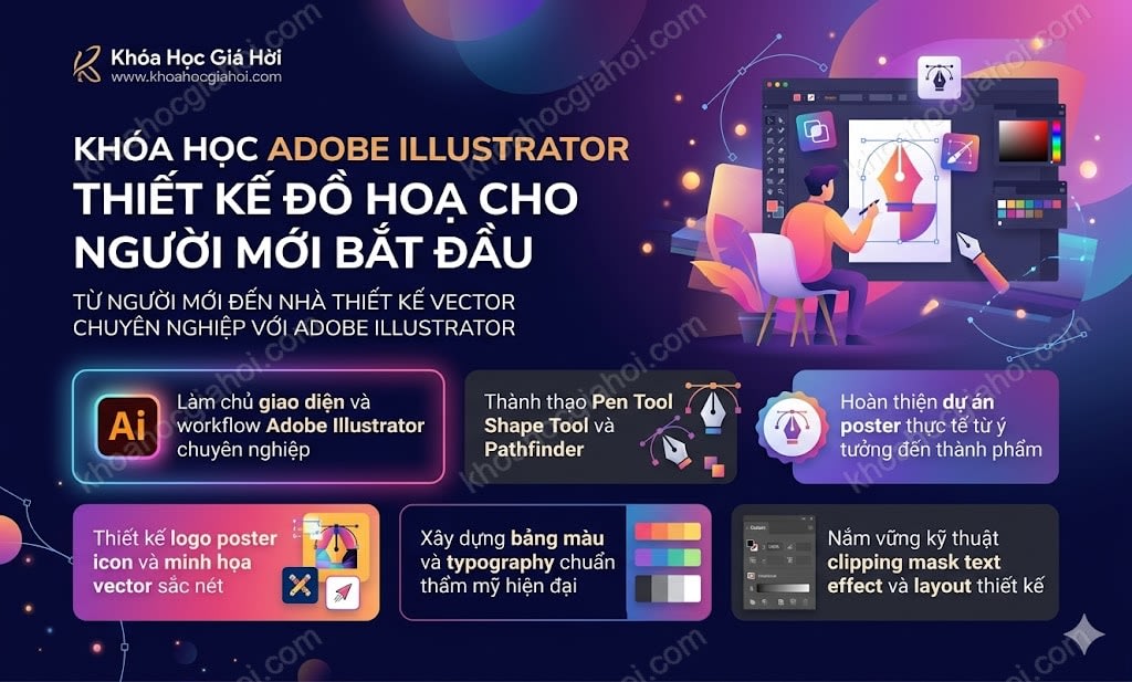 Khóa Học Adobe Illustrator (thiết Kế Đồ Hoạ Cho Người Mới Bắt Đầu)