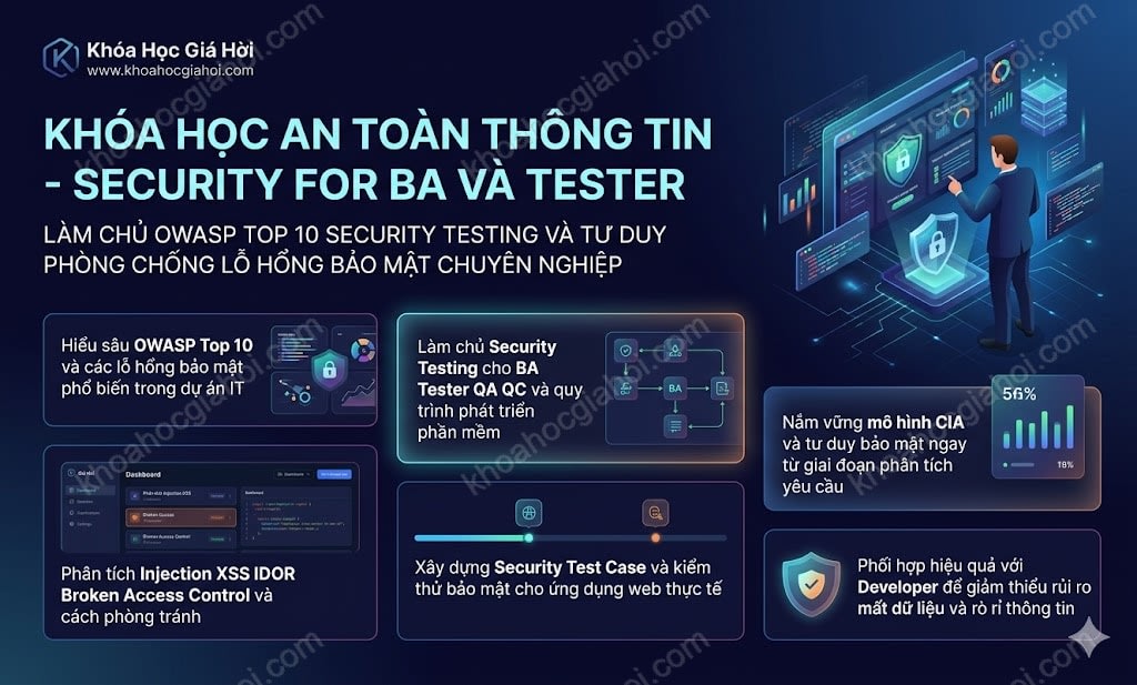 Khóa Học An Toàn Thông Tin - Security For Ba Và Tester