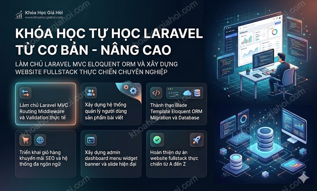 Khóa Học Tự Học Laravel Từ Cơ Bản - Nâng Cao