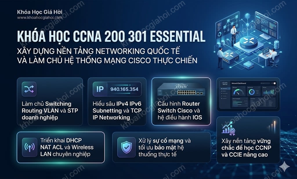 Khóa Học CCNA 200-301 : Essential