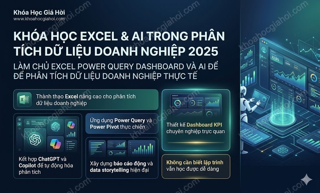 Khóa Học Excel & AI Trong Phân Tích Dữ Liệu Doanh Nghiệp 2025