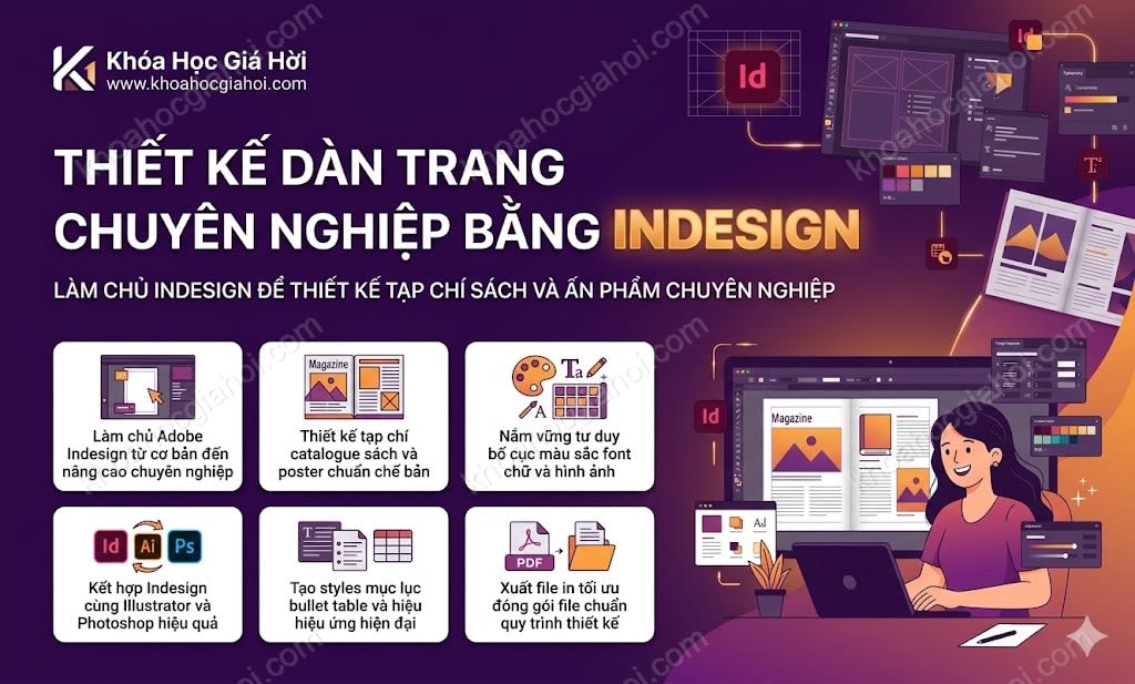 Khóa Học Thiết Kế Dàn Trang Chuyên Nghiệp Bằng Indesign