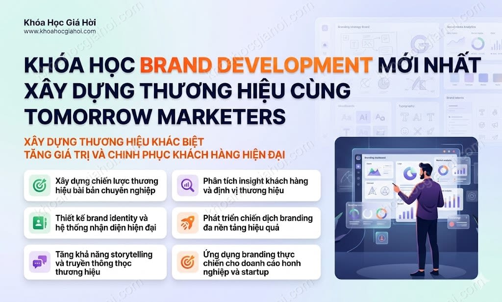 Khóa Học Brand Development Mới Nhất [Xây Dựng Thương Hiệu] Cùng Tomorrow Marketers