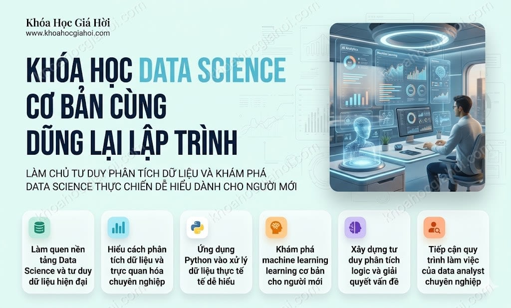 Khóa Học Data Science Cơ Bản Cùng Dũng Lại Lập Trình
