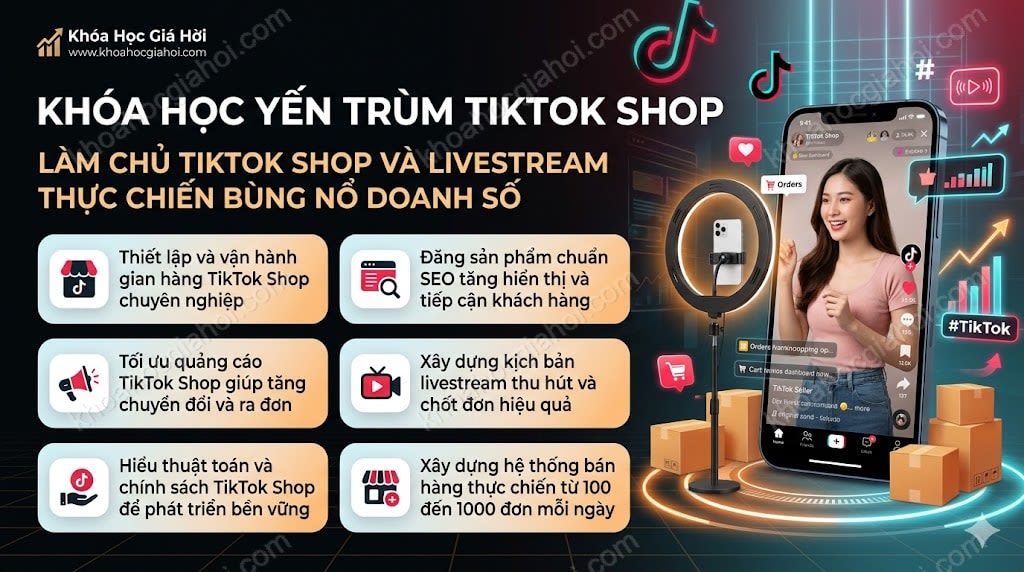 Khóa Học Yến Trùm Tiktok Shop