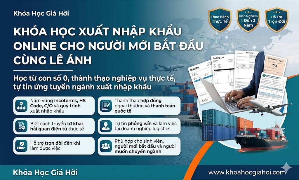 Khóa Học Xuất Nhập Khẩu Online Cho Người Mới Bắt Đầu Cùng Lê Ánh