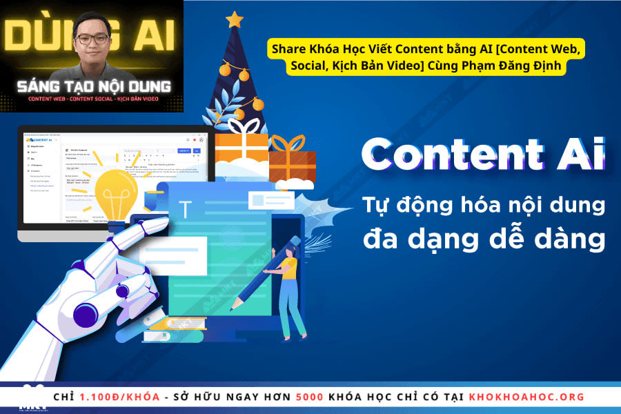 Share Khóa Học Viết Content bằng AI [Content Web, Social, Kịch Bản Video] Cùng Phạm Đăng Định
