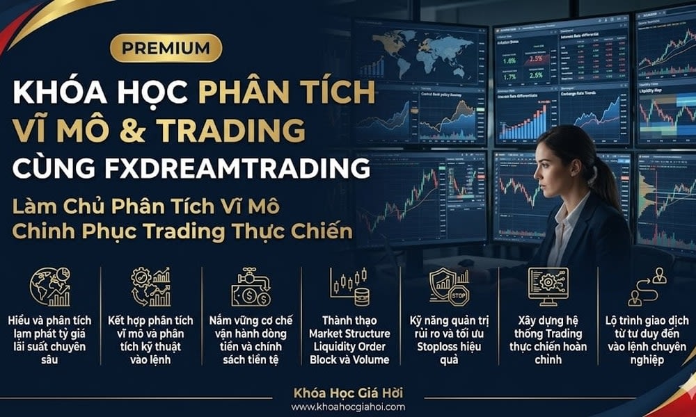 Khóa Học Phân Tích Vĩ Mô & Trading Cùng Fxdreamtrading