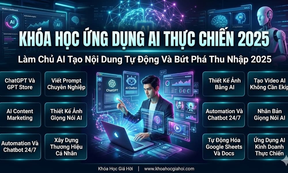 Khóa Học Ứng Dụng AI Thực Chiến 2025