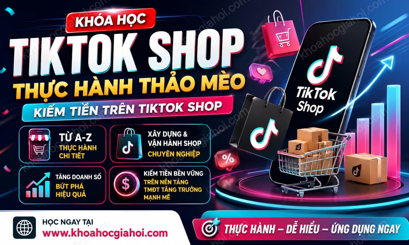 Khóa Học Tiktok Shop Thực Hành Thảo Mèo
