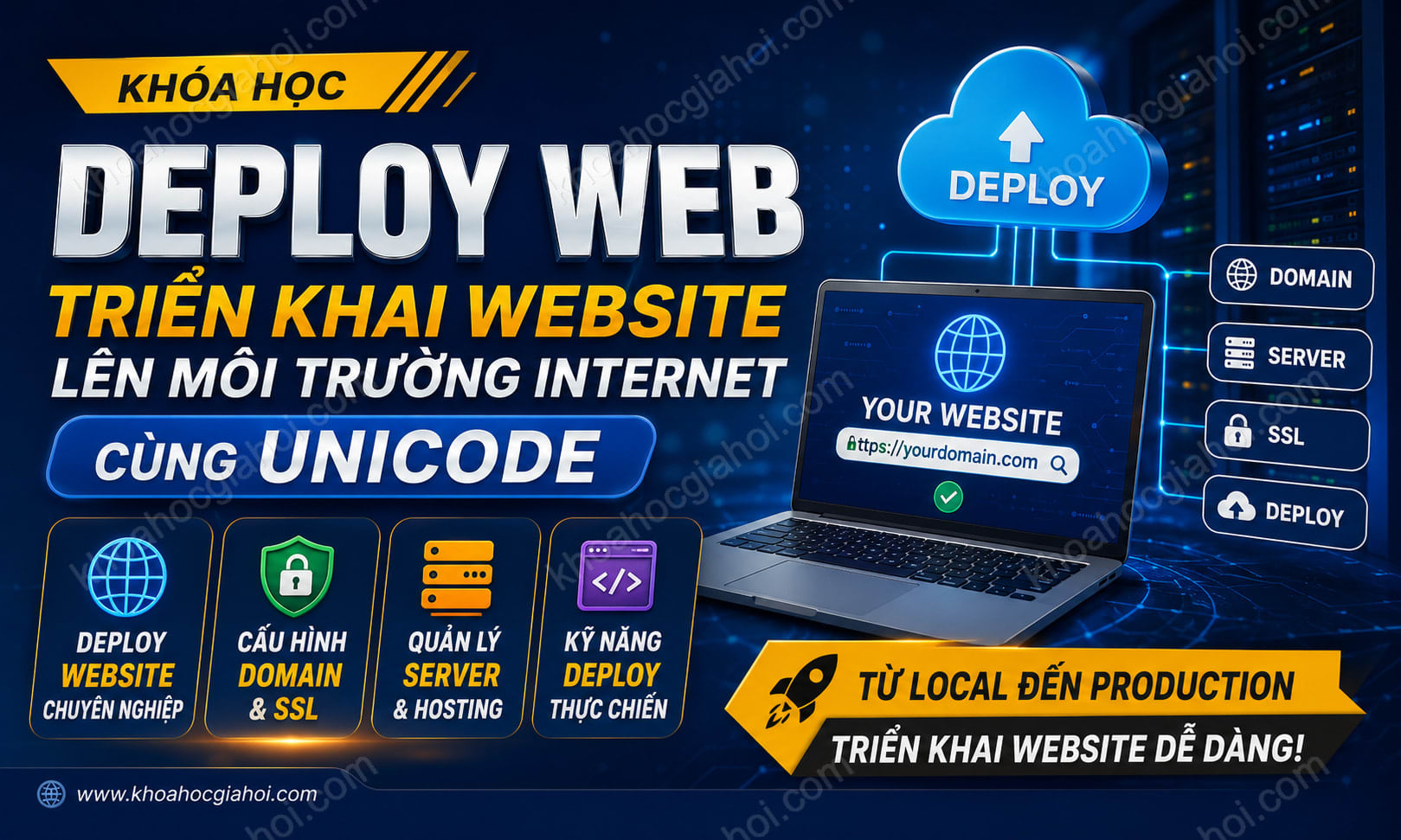 Khóa Học Deploy Web - Triển Khai Website Lên Môi Trường Internet Cùng Unicode