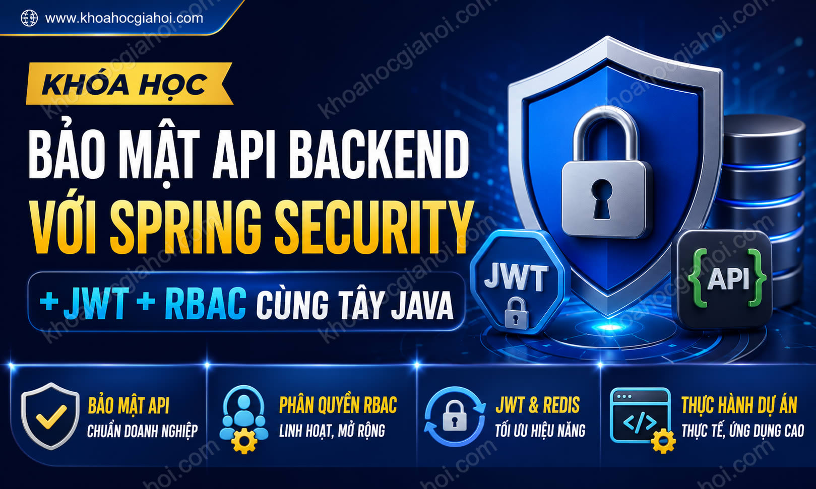 Khóa Học Bảo Mật Api Backend Với Spring Security + Jwt + Rbac Cùng Tây Java