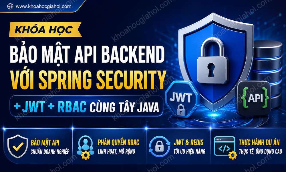 Khóa Học Bảo Mật Api Backend Với Spring Security + Jwt + Rbac Cùng Tây Java