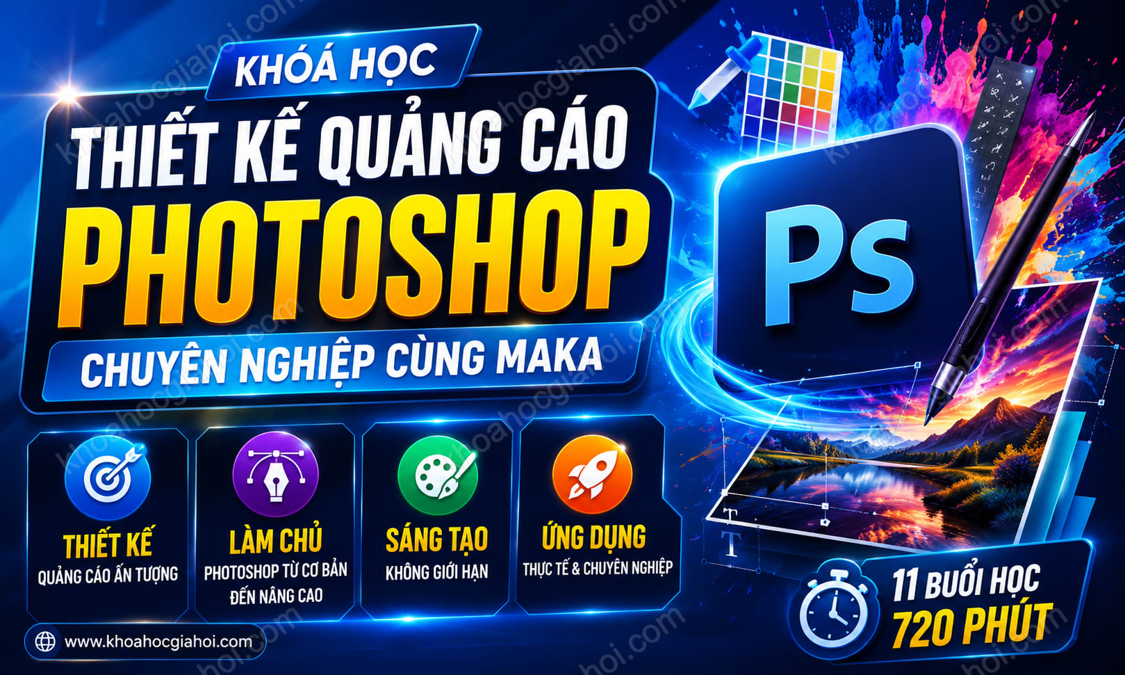 Khóa Học Thiết Kế Quảng Cáo Photoshop Chuyên Nghiệp Cùng Maka
