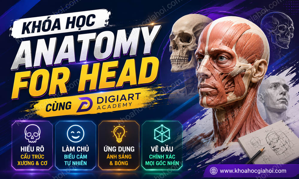 Khóa Học Anatomy For Head Cùng Digiart Academy