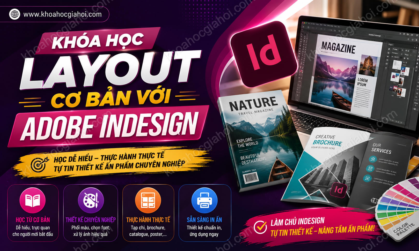 Khóa Học Layout Cơ Bản Với Adobe Indesign