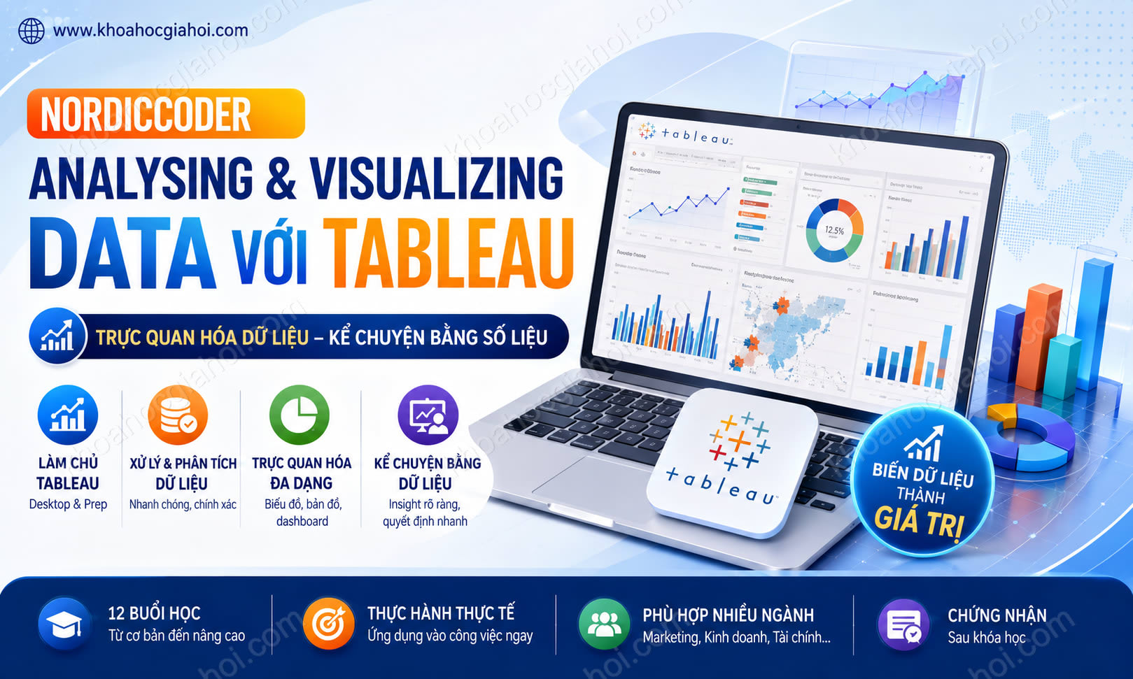 Khóa Học Nordiccoder Analysing & Visualizing Data Với Tableau