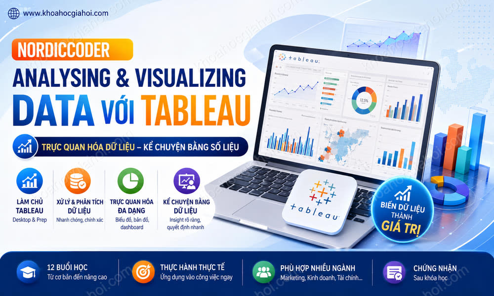 Khóa Học Nordiccoder Analysing & Visualizing Data Với Tableau