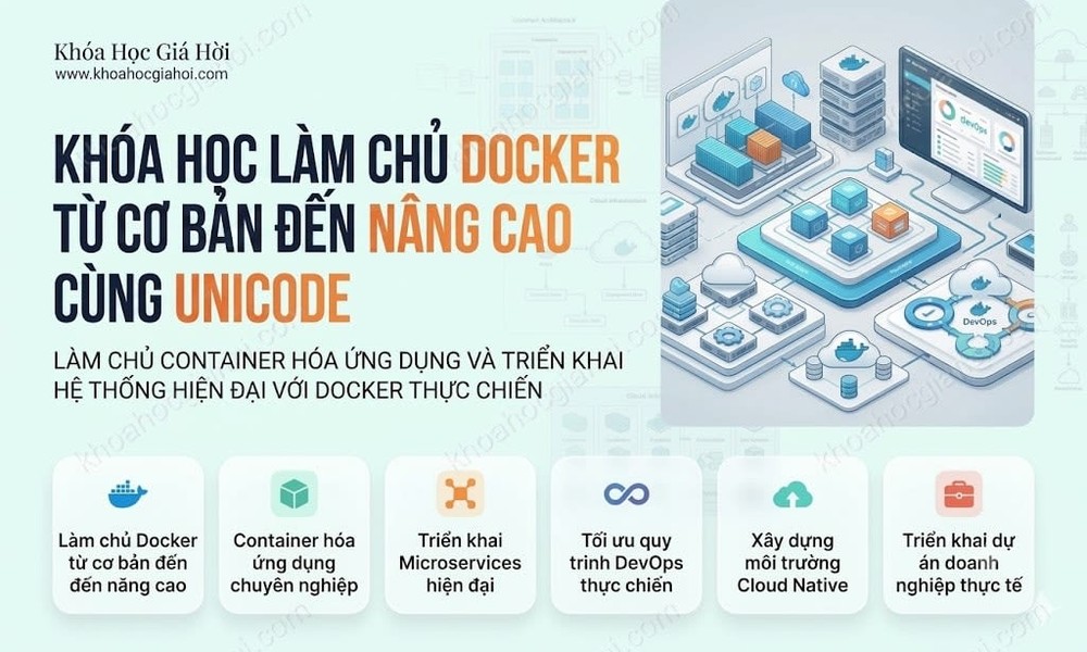 Khóa Học Làm Chủ Docker Từ Cơ Bản Đến Nâng Cao Cùng Unicode