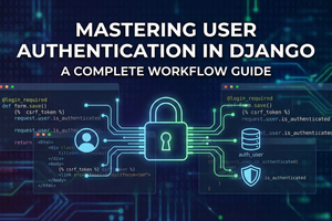 Learn to implement a full authentication system in Django. Cover built-in user models, custom forms, secure login flows, and page restrictions today.