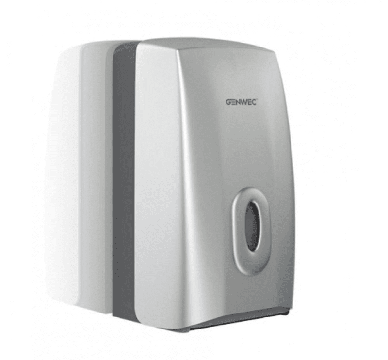 Диспенсер для туалетной бумаги или бумажных полотенец ABS. Серебро