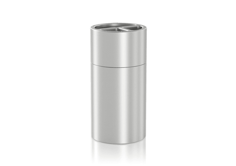 Корзина мусорная с тремя отделами Алюминий. Матовый 60+30+30л