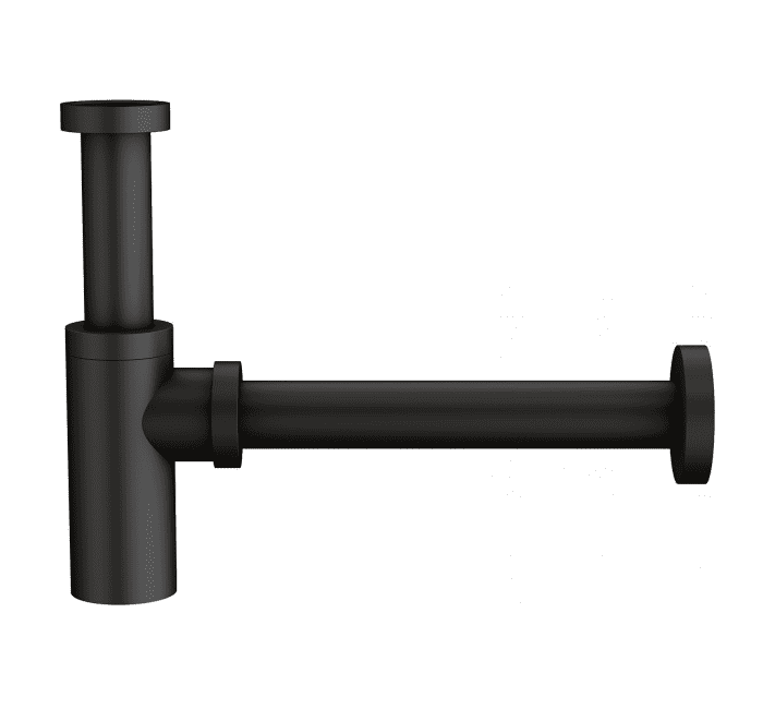 Черный сифон 1 1/4“ круглый 1626 41