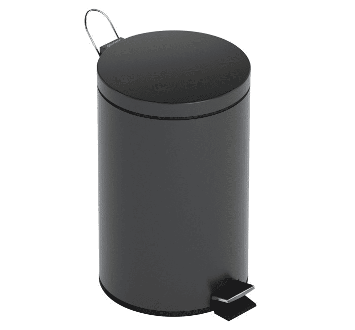 Корзина мусорная Нерж-ая сталь. Черная 5л GW06 02 03 03