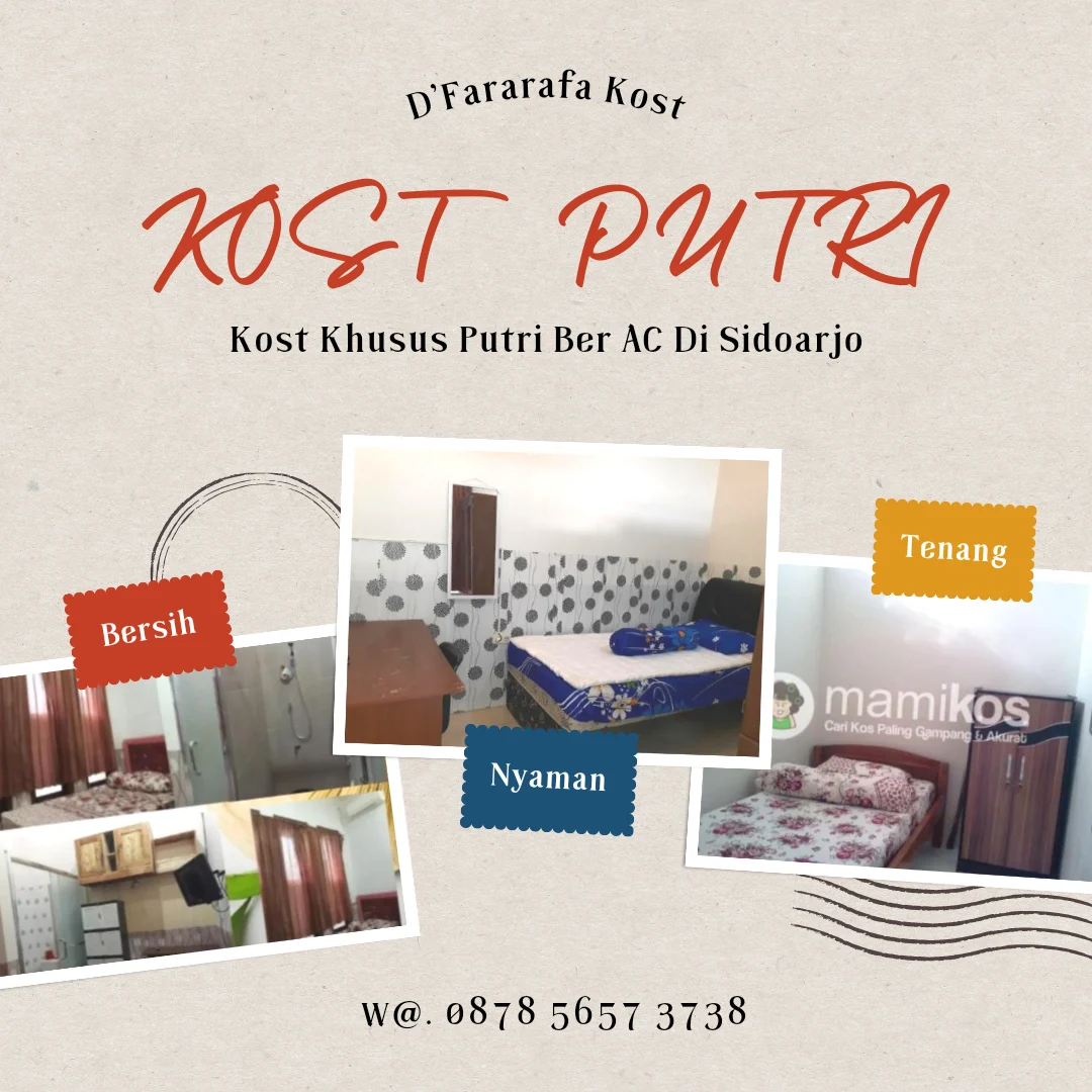 Kost Murah di Pucang Kecamatan Sidoarjo Kabupaten Sidoarjo Jawa Timur 322j4