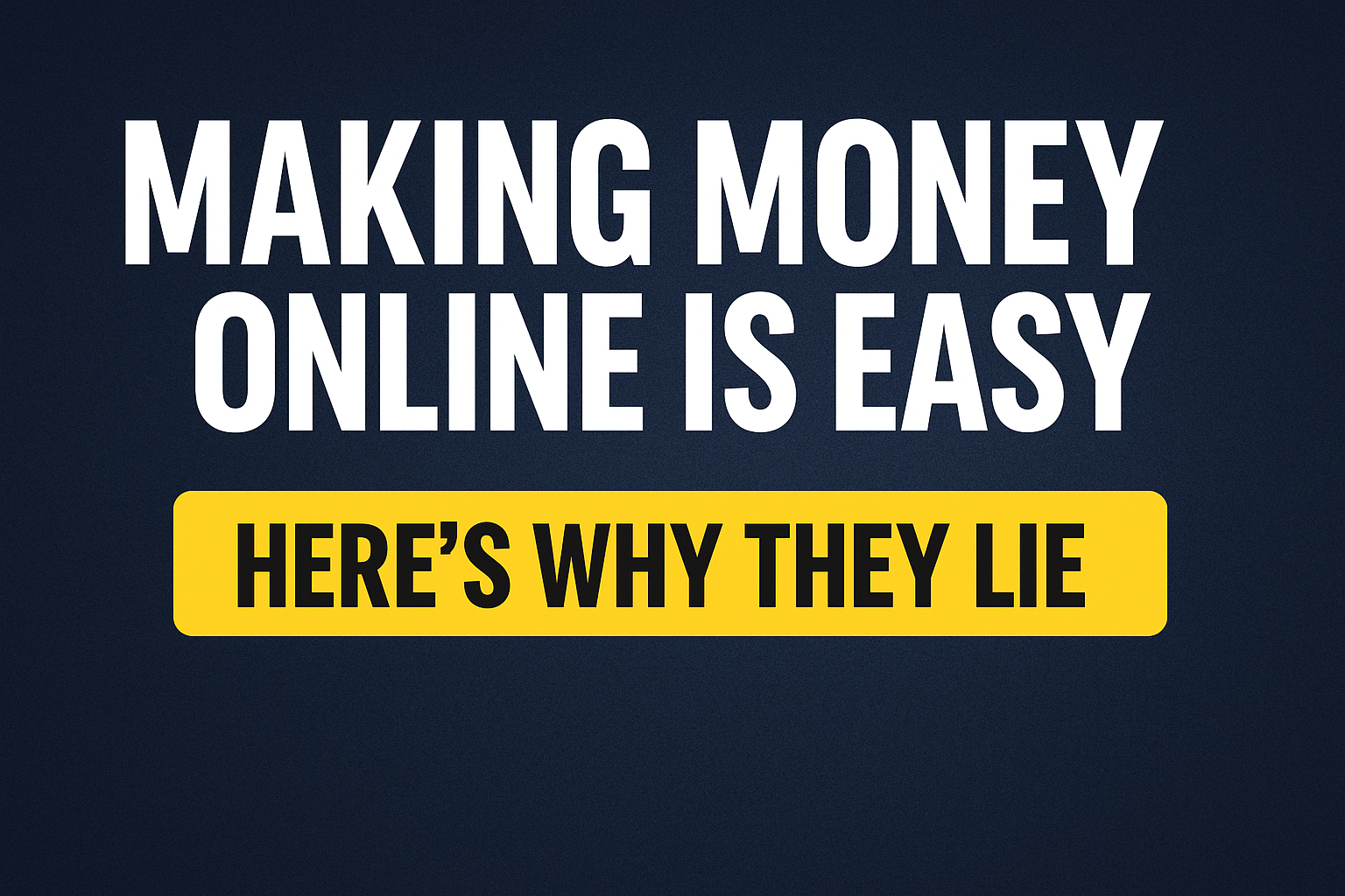 Why You Keep Getting Gaslit Into Thinking Making Money Online Is Easy