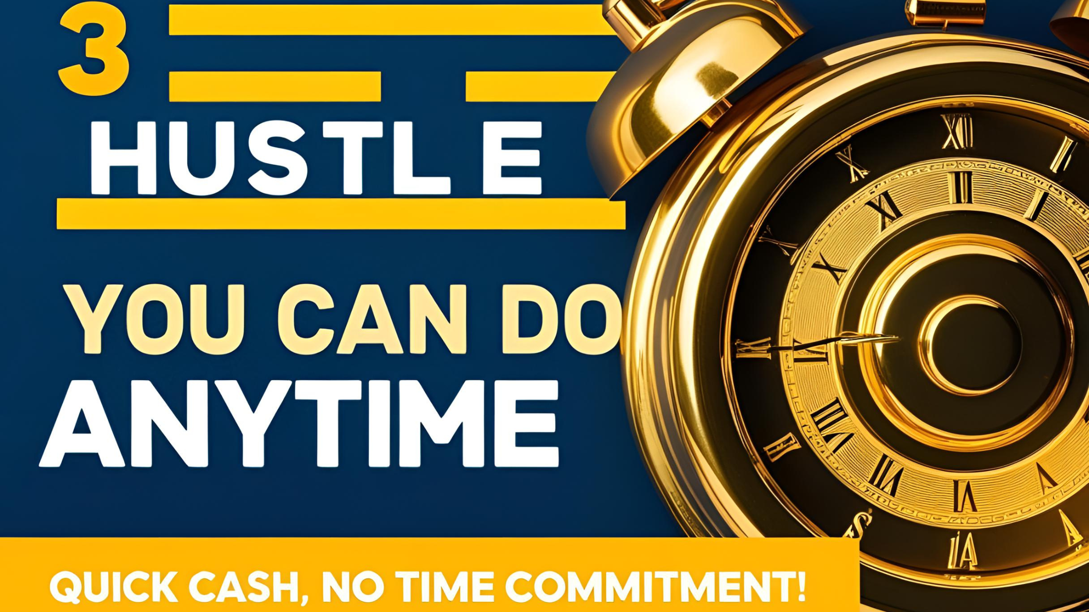**3 Side Hustles You Can Do Without a Huge Time Commitment ⏳💰**