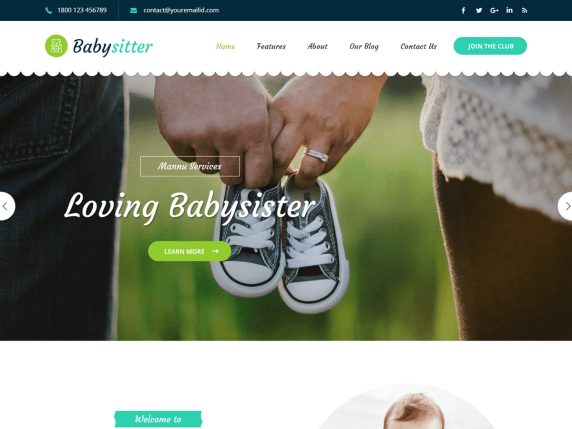 Babysitter Lite Free WordPress Theme Babysitter Lite Free WordPress Theme