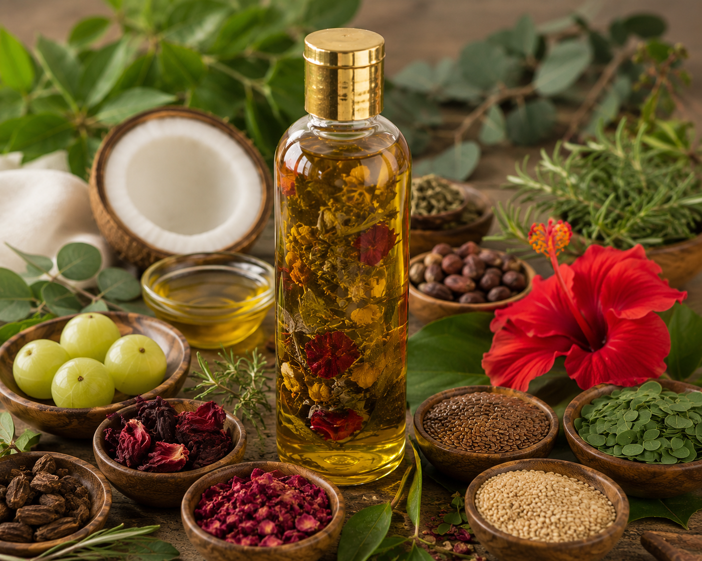60 Herbs Hair Oil
