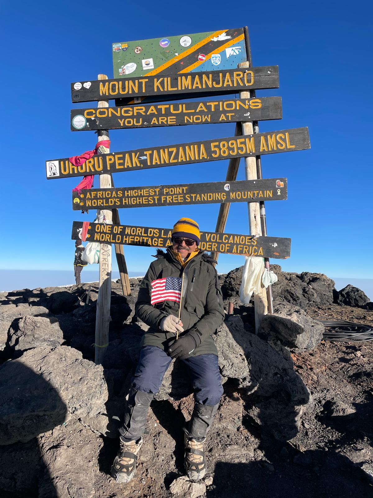 Mount Kilimanjaro Summit Sign