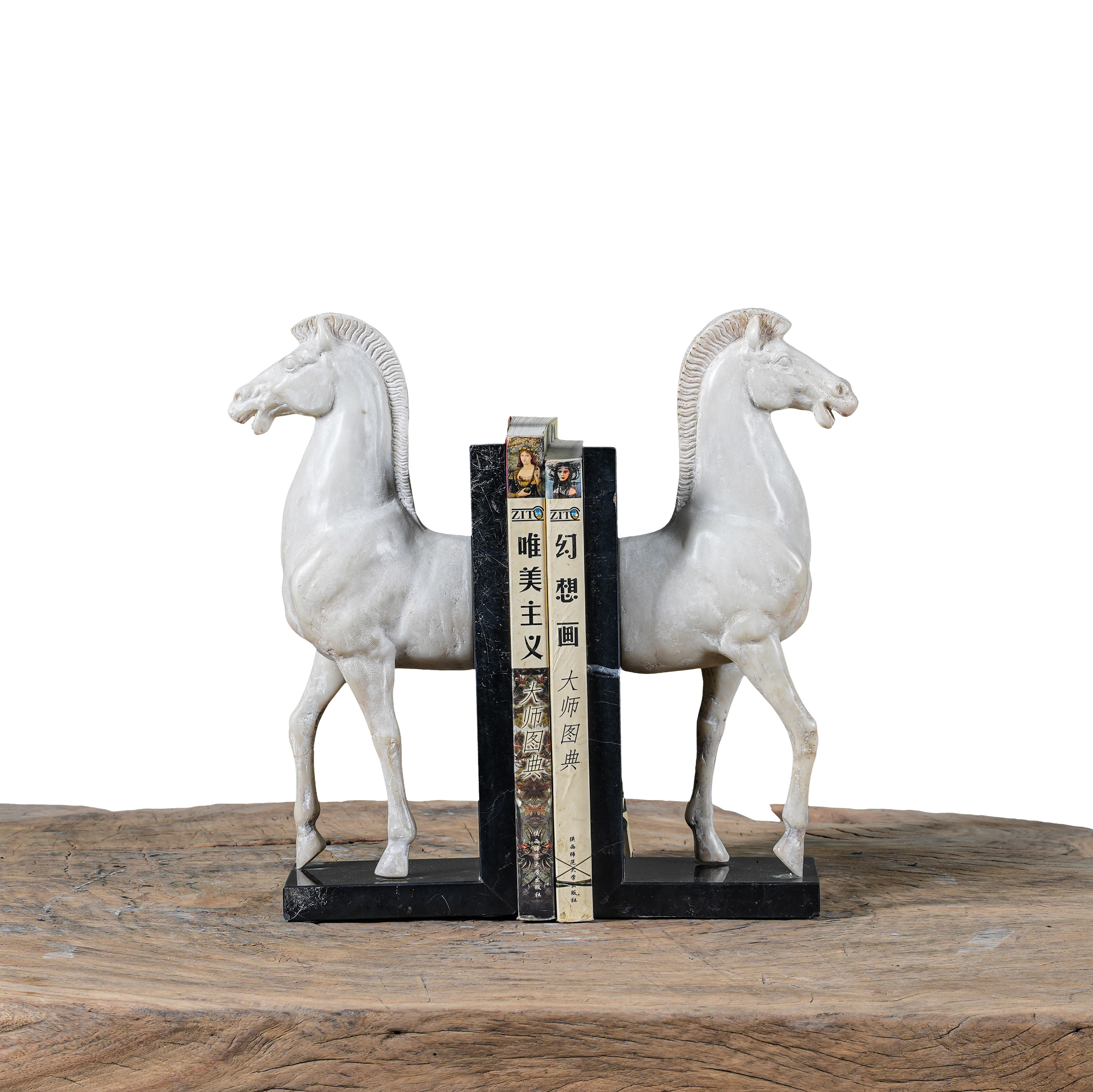 White Horse Bookend