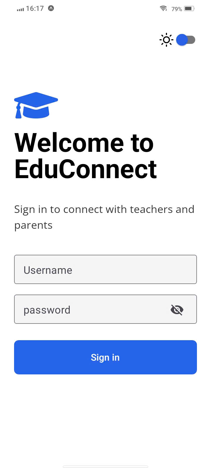 Login Screenshot