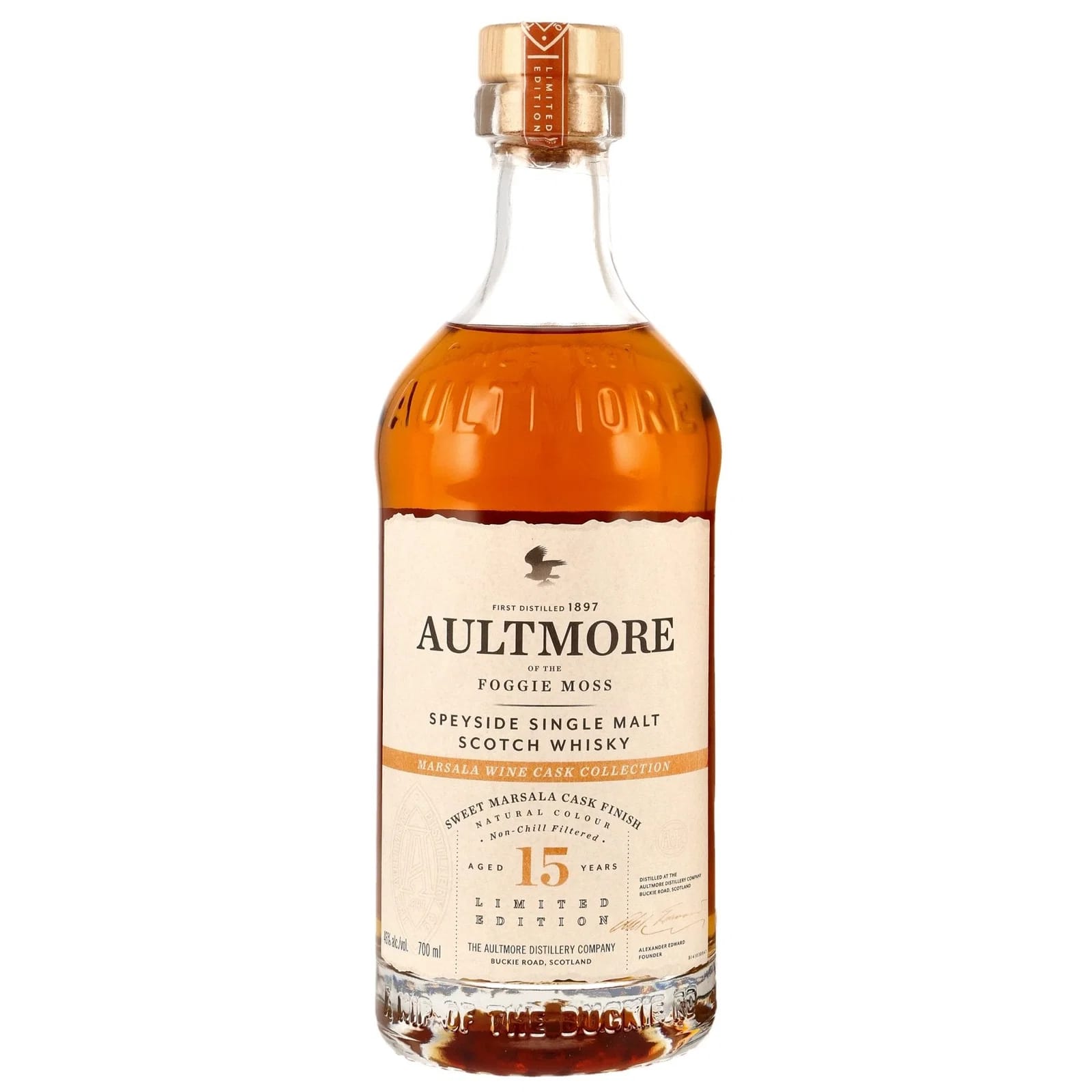 Aultmore 15 Years Marsala Wine Cask Collection - Image 2
