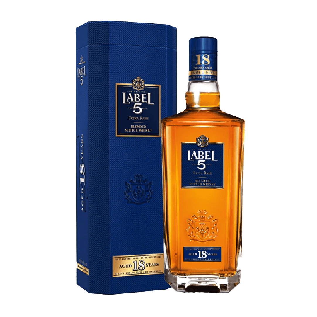 Label 5 18 Years Old Blended Scotch Whisky with Gift Box