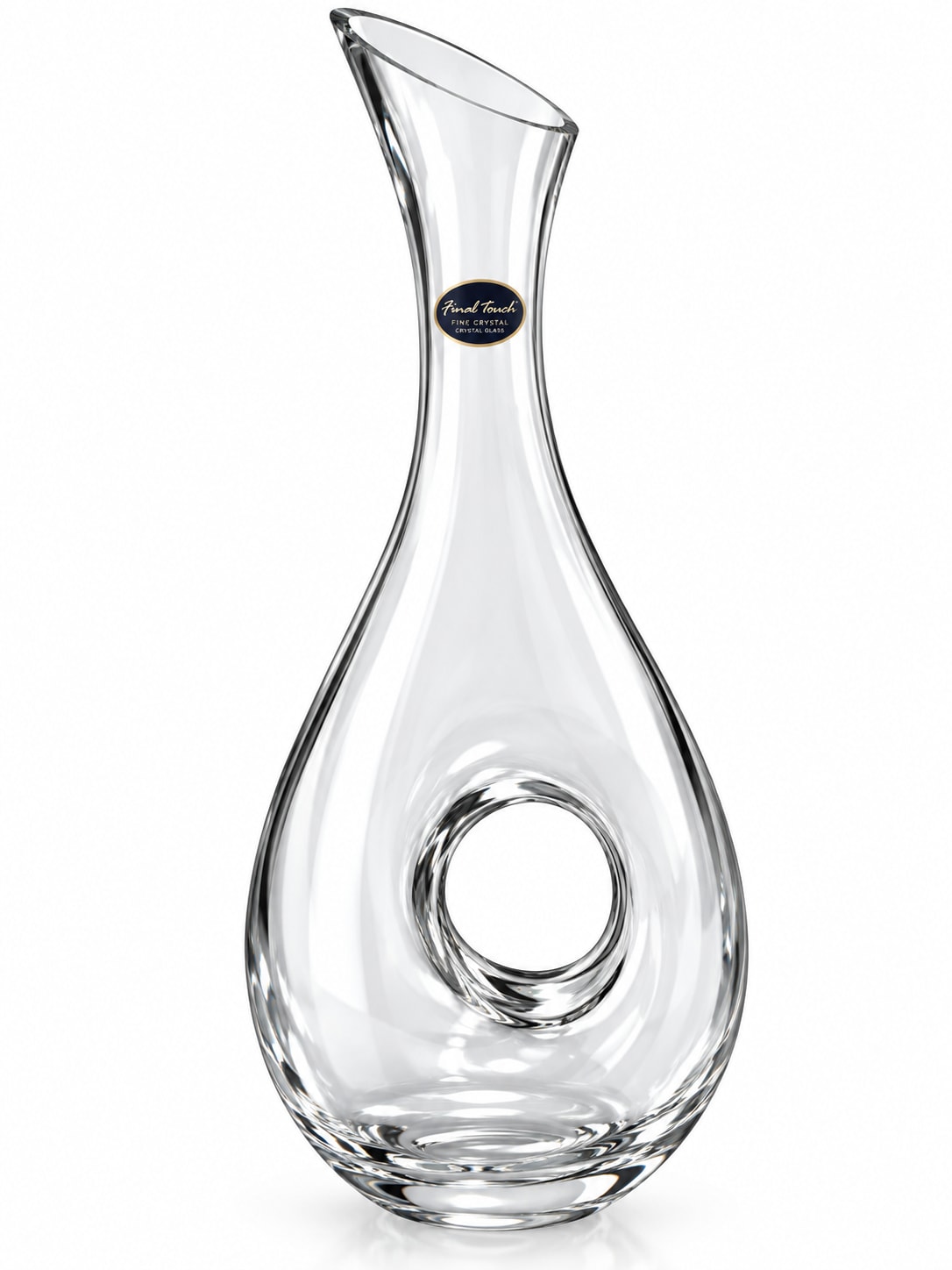 Final Touch Lacuna Lead-Free Crystal Decanter