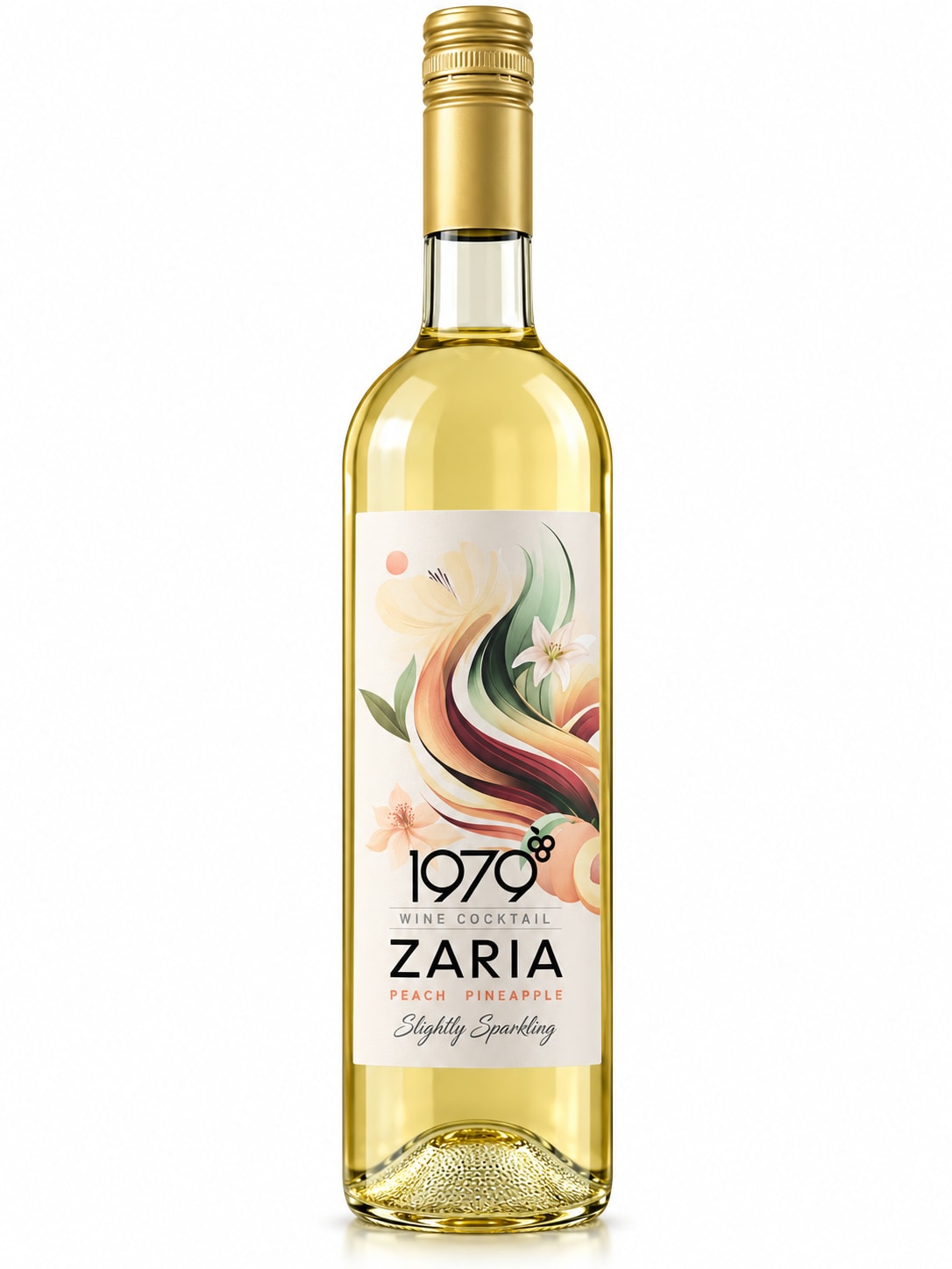 1979 Zaria Peach & Pineapple Lightly Sparkling Wine Cocktail