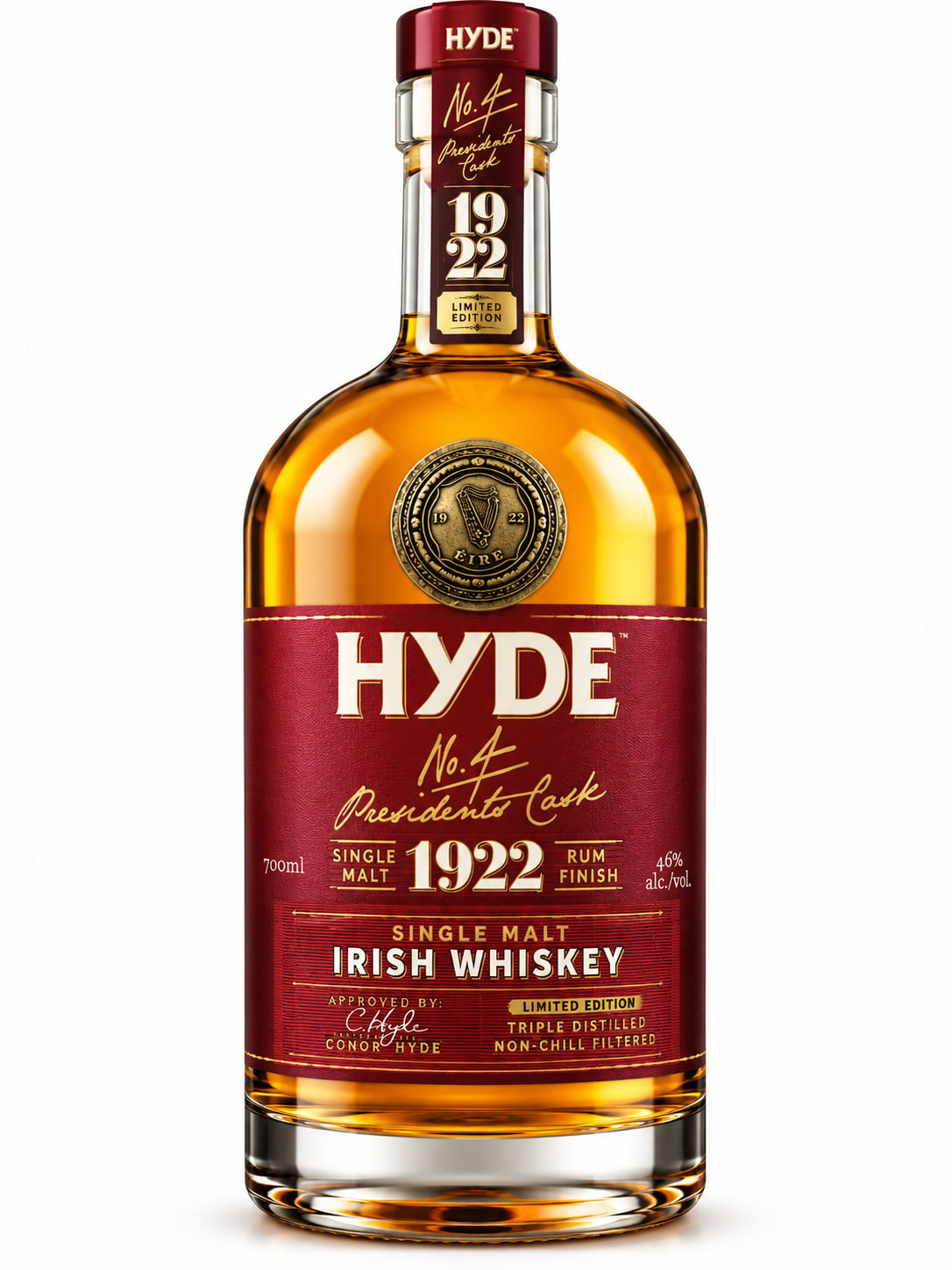 Hyde No. 4 President's Cask – 1922 Commemorative Edition Single Malt Irish Whiskey
